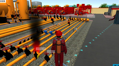 油田高风险区域处置仿真