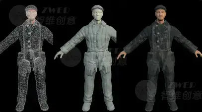 逼真的三维角色模型