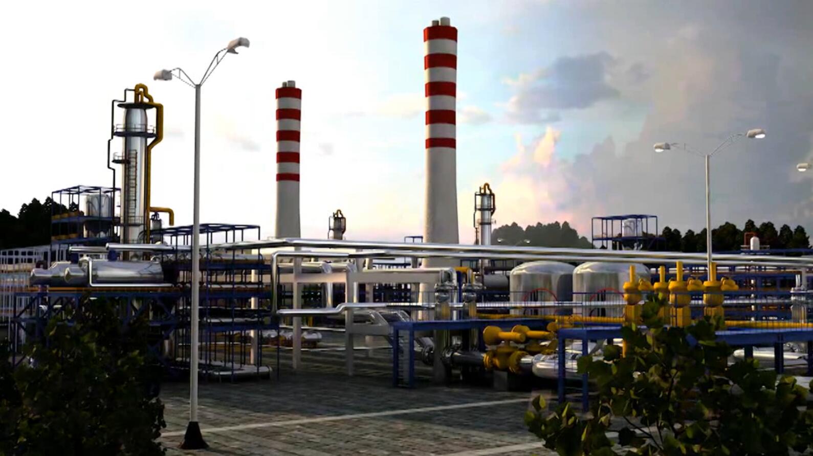 气田开发工艺流程动画